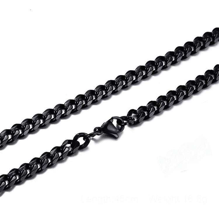 Big Links Necklace Chunky Choker Stainless Steel Cuban-Style Links 3mm to 7mm-Keep Melbourne Marvellous Official Store