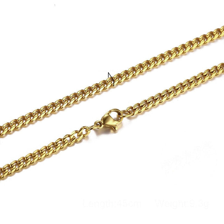 Big Links Necklace Chunky Choker Stainless Steel Cuban-Style Links 3mm to 7mm-Keep Melbourne Marvellous Official Store