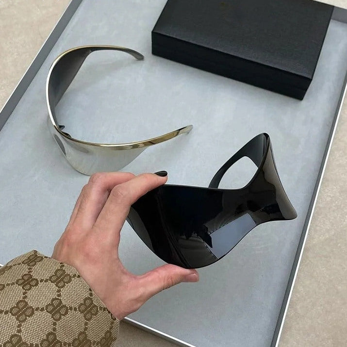 Big Frame Wrap Wrap Sunglasses Y2K Large Lenses