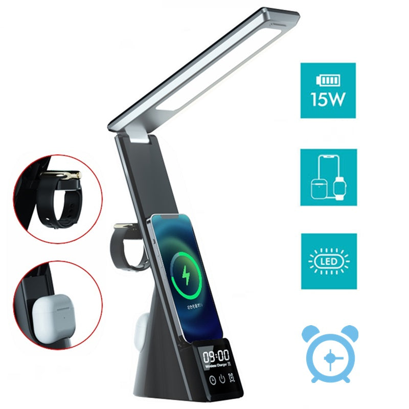 Phone Charger Lamp 5 in 1 Charging Station Bed Light Watch and Earbuds-Keep Melbourne Marvellous Official Store