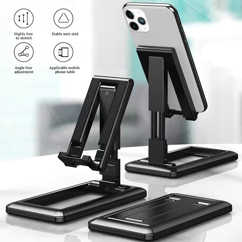 Cable Tidy Phone Desk Stand Foldable For iPhone Samsung Mobiles