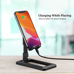 Cable Tidy Phone Desk Stand Foldable For iPhone Samsung Mobiles