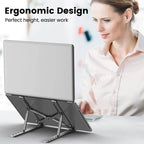 Portable Laptop Stand Ergonomic Notebook Holder Collapsible Adjustable