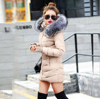 Long Puffer Parker Jacket Coat With Detachable Hood