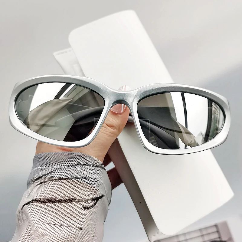 Punk-Style Sports Wrap-Around Unisex Sunglasses Full Cover Shades