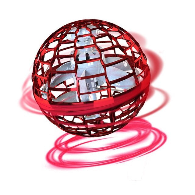 Hoverball Magic Flying Ball Spinning UFO Toy Throw & Return Glowing Orb Drone