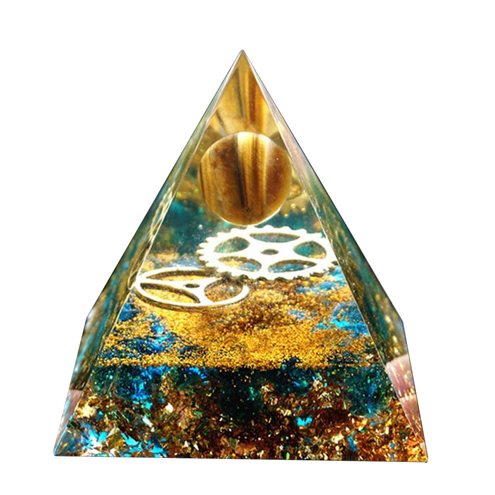 Pyramid Power Magic Orgone Energy Orgonite Meditation & Healing Crystals Reiki Chakra Good Luck Charm