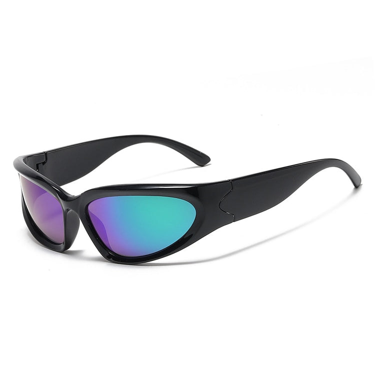 Punk-Style Sports Wrap-Around Unisex Sunglasses Full Cover Shades