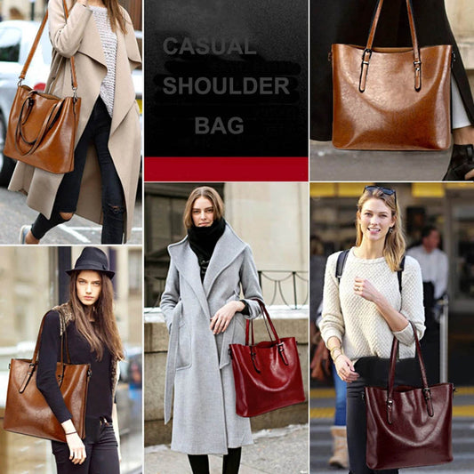 Big Bucket Bag Tote Large-Capacity Cross-Shoulder Handbag Women's