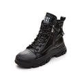 Genuine Leather Boots Chunky Thick Sole Women's