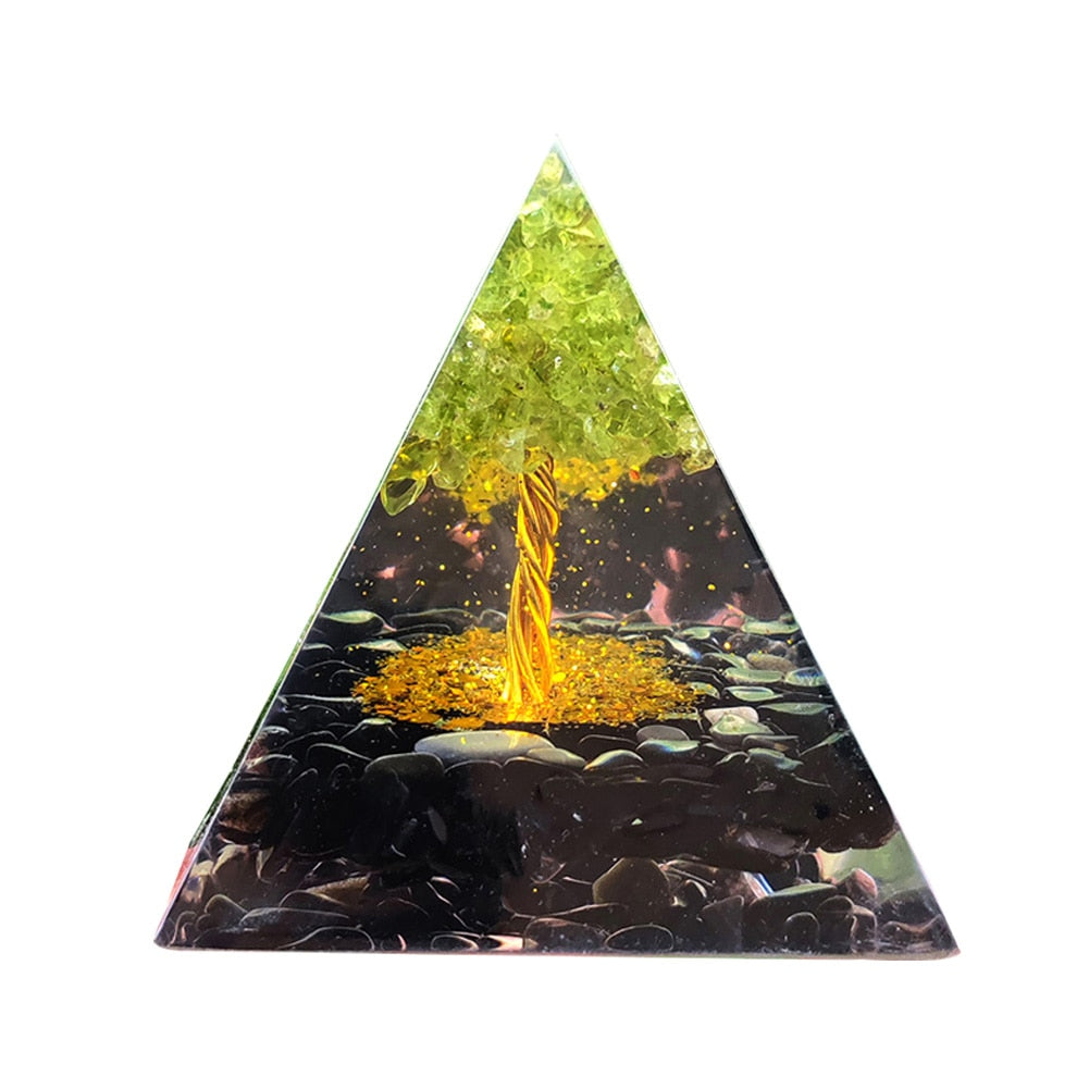 Pyramid Power Magic Orgone Energy Orgonite Meditation & Healing Crystals Reiki Chakra Good Luck Charm