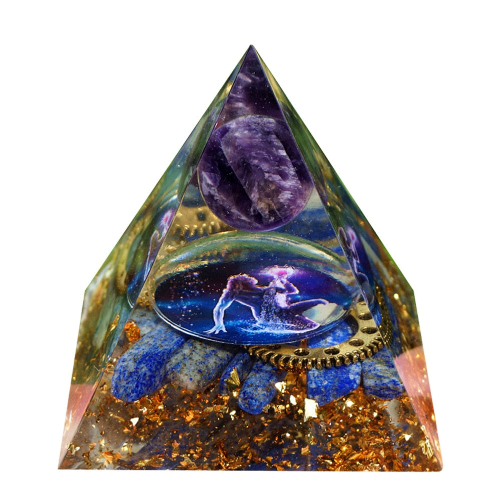 Pyramid Power Magic Orgone Energy Orgonite Meditation & Healing Crystals Reiki Chakra Good Luck Charm