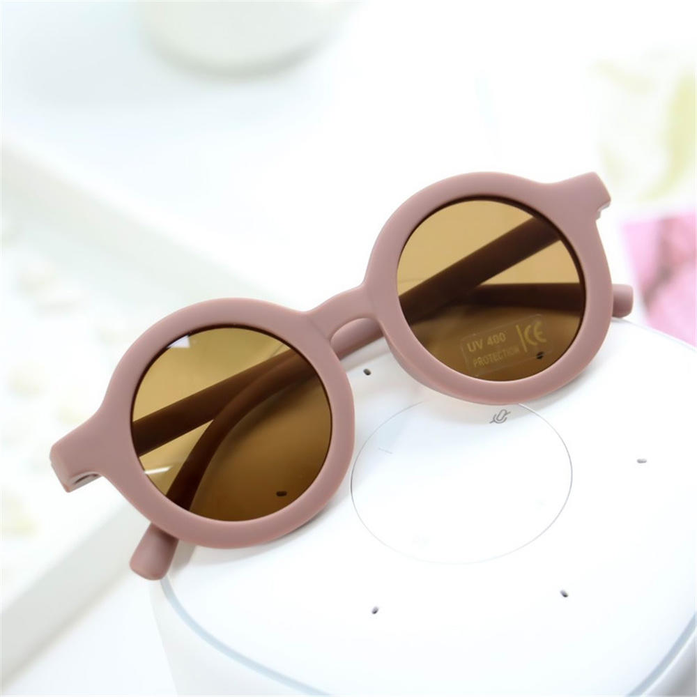 Children's Round Shatter Proof Safe Sunglasses Kids UV400 Sun Protection