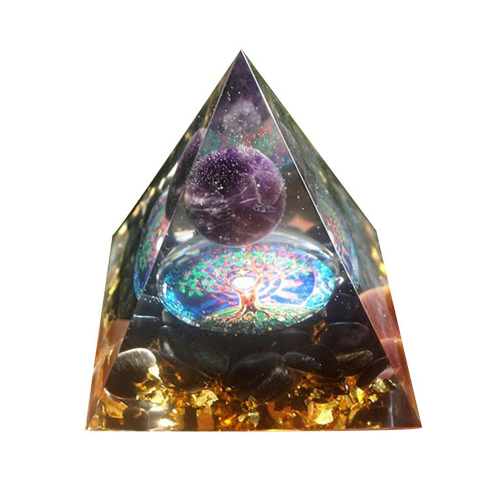 Pyramid Power Magic Orgone Energy Orgonite Meditation & Healing Crystals Reiki Chakra Good Luck Charm