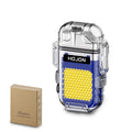 Outdoors Waterproof Windproof Arc Lighter With Flashlight USB