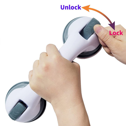 Safety Grab Bar Strong Suction Grip Bathroom Shower Handle Removable-Shower Bathroom Grab Safety Bar Suction Cup-Keep Melbourne Marvellous Official Store