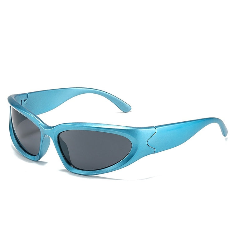 Punk-Style Sports Wrap-Around Unisex Sunglasses Full Cover Shades