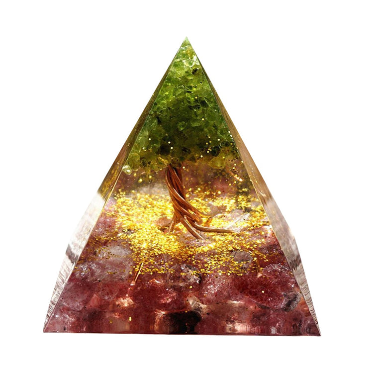 Pyramid Power Magic Orgone Energy Orgonite Meditation & Healing Crystals Reiki Chakra Good Luck Charm