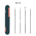 Blackhead Pimples 4pcs Stainless Steel Tools Set How To Pop Pimples Professional Kit