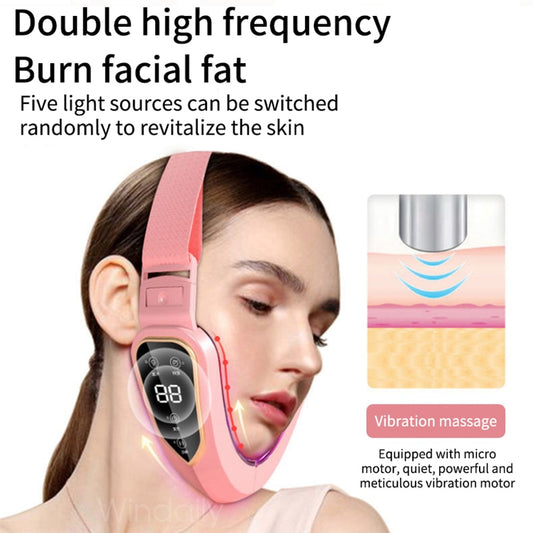 Red Light Face Repair Kit Skin Anti Aging Wrinkles Double Chin Tightening Device