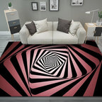 Trippy Optical Illusion 3D Vortex Mat Printed Rug Home Floor Carpet
