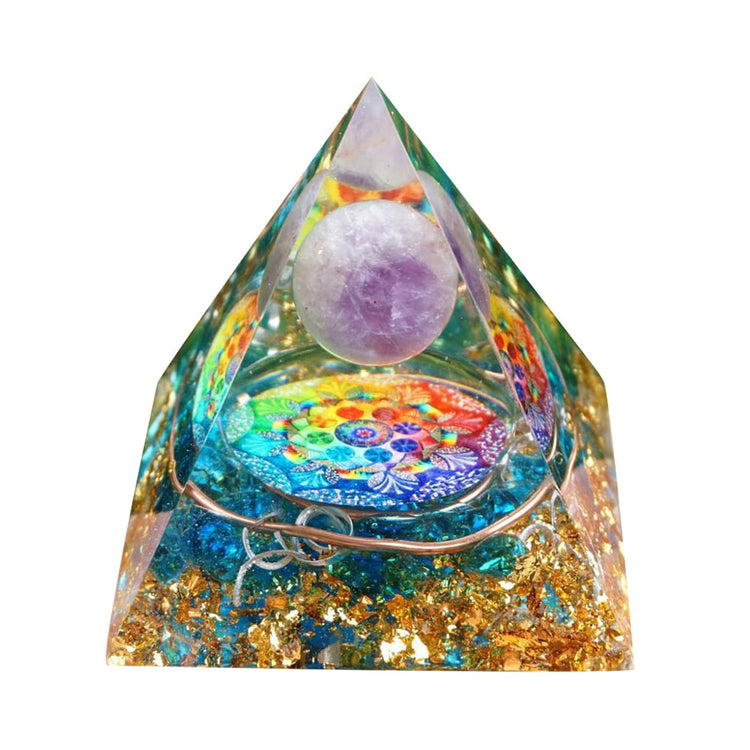 Pyramid Power Magic Orgone Energy Orgonite Meditation & Healing Crystals Reiki Chakra Good Luck Charm