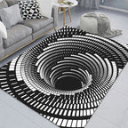 Trippy Optical Illusion 3D Vortex Mat Printed Rug Home Floor Carpet