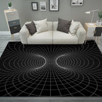 Trippy Optical Illusion 3D Vortex Mat Printed Rug Home Floor Carpet
