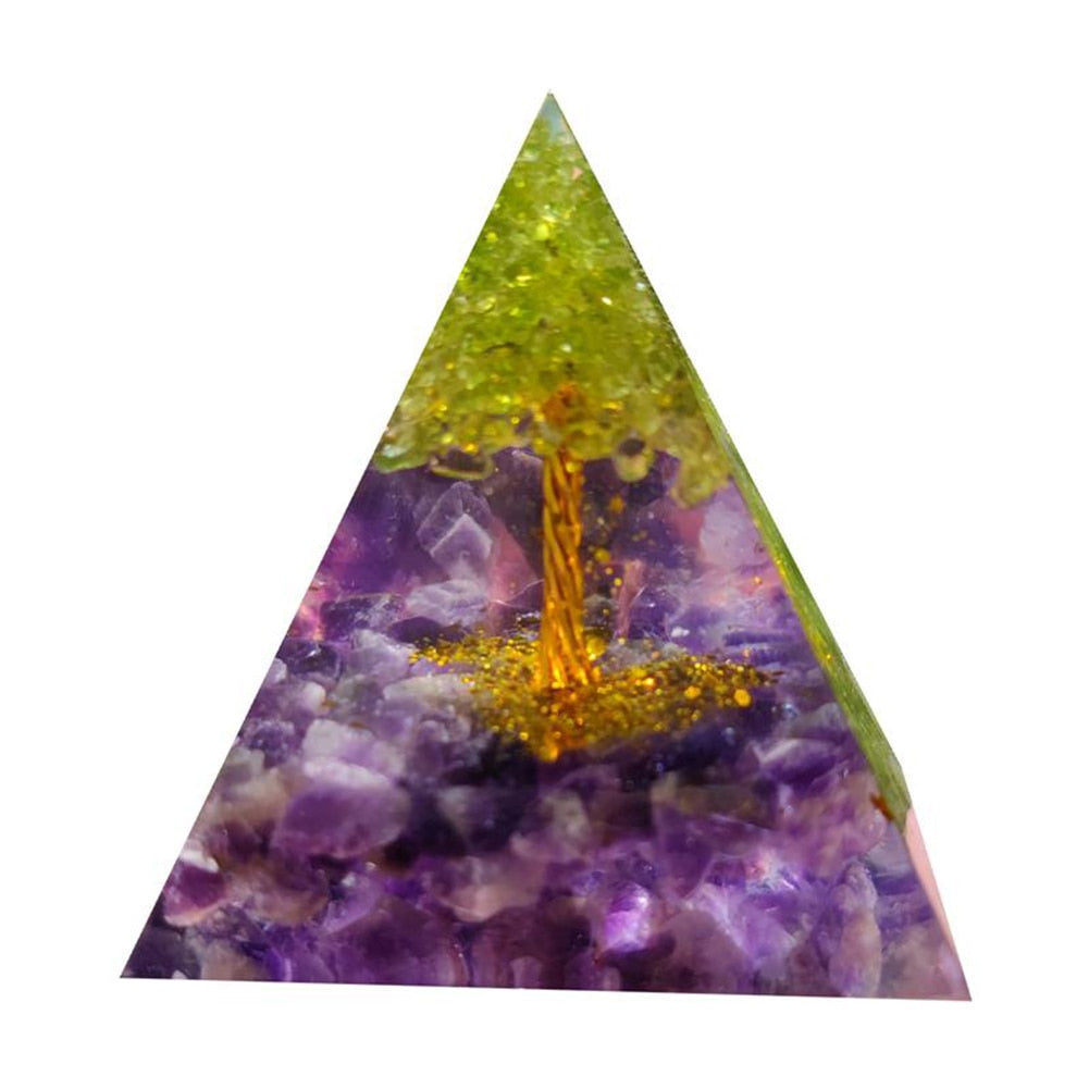 Pyramid Power Magic Orgone Energy Orgonite Meditation & Healing Crystals Reiki Chakra Good Luck Charm