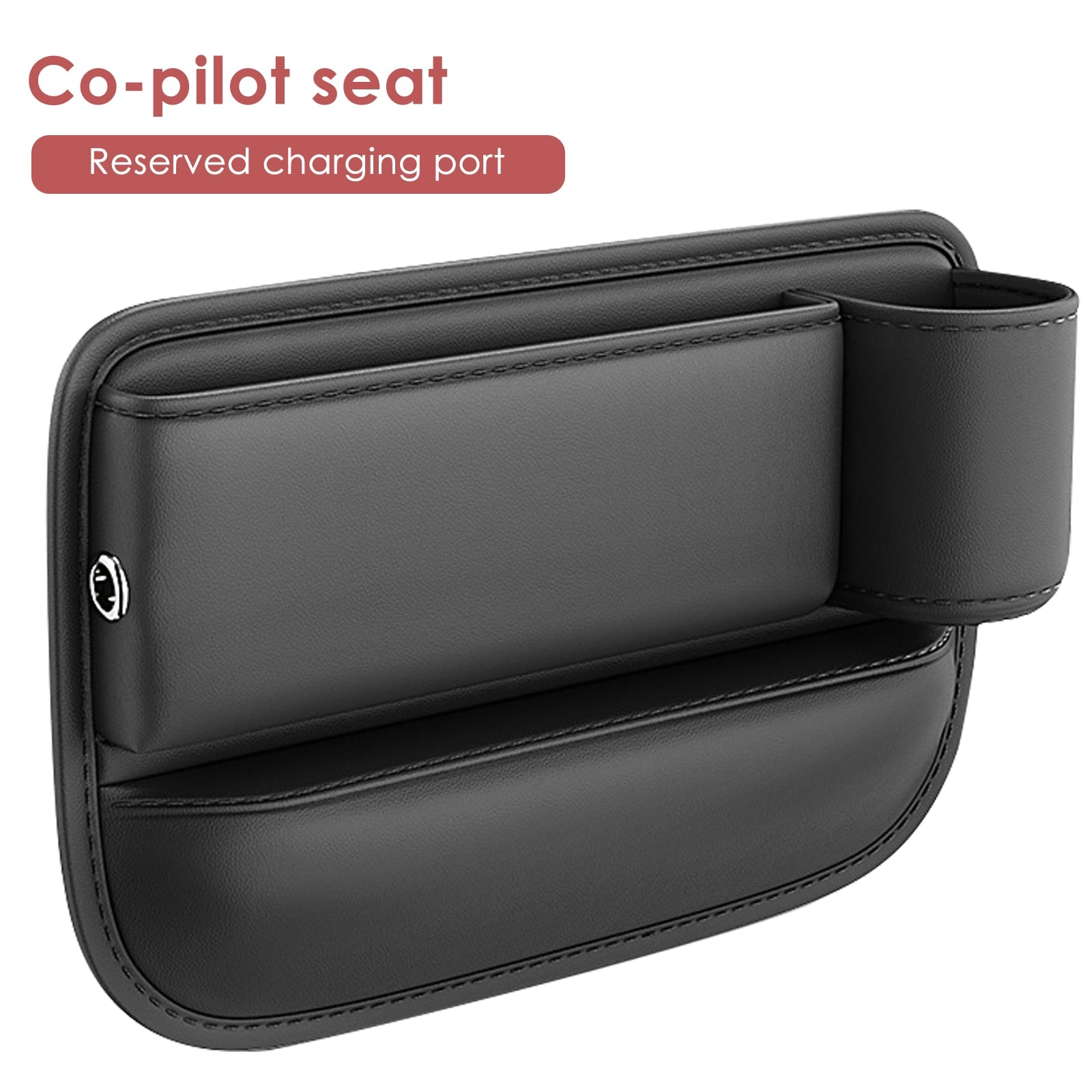 Car Organiser Caddy Seat Gap Cup Holder and Phone Cable Slot