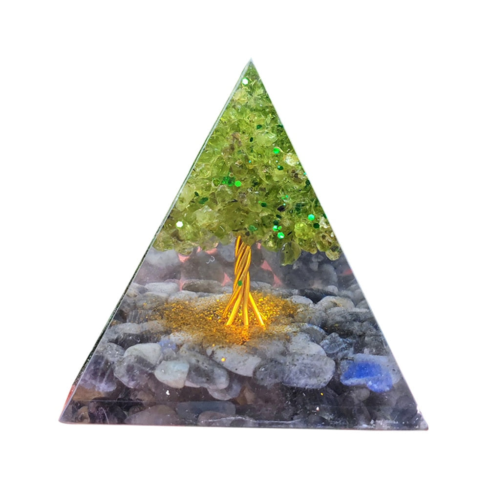 Pyramid Power Magic Orgone Energy Orgonite Meditation & Healing Crystals Reiki Chakra Good Luck Charm