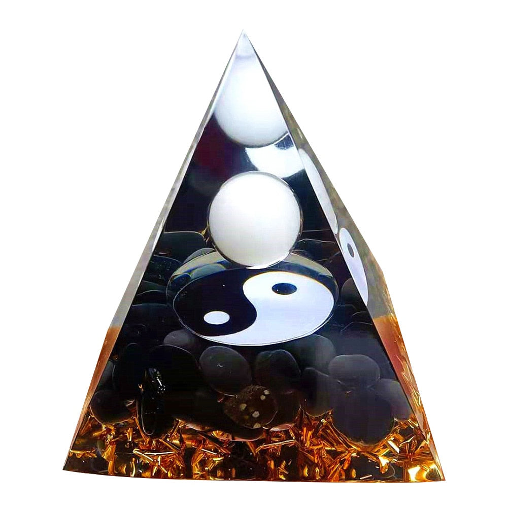 Pyramid Power Magic Orgone Energy Orgonite Meditation & Healing Crystals Reiki Chakra Good Luck Charm