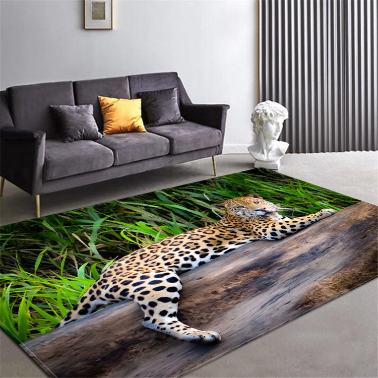 Rug Leopard / Tiger Print Jungle Cat Floor Covering Carpet Mat