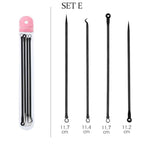 Blackhead Pimples 4pcs Stainless Steel Tools Set How To Pop Pimples Professional Kit