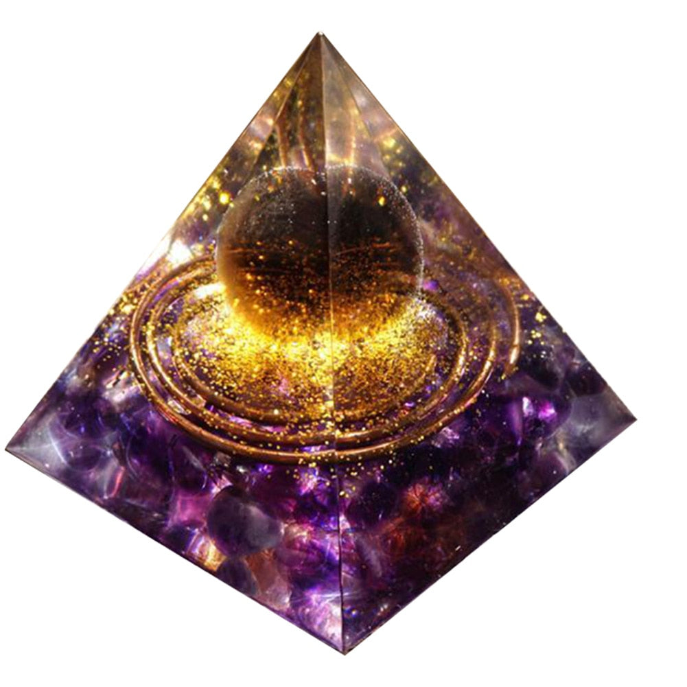 Pyramid Power Magic Orgone Energy Orgonite Meditation & Healing Crystals Reiki Chakra Good Luck Charm