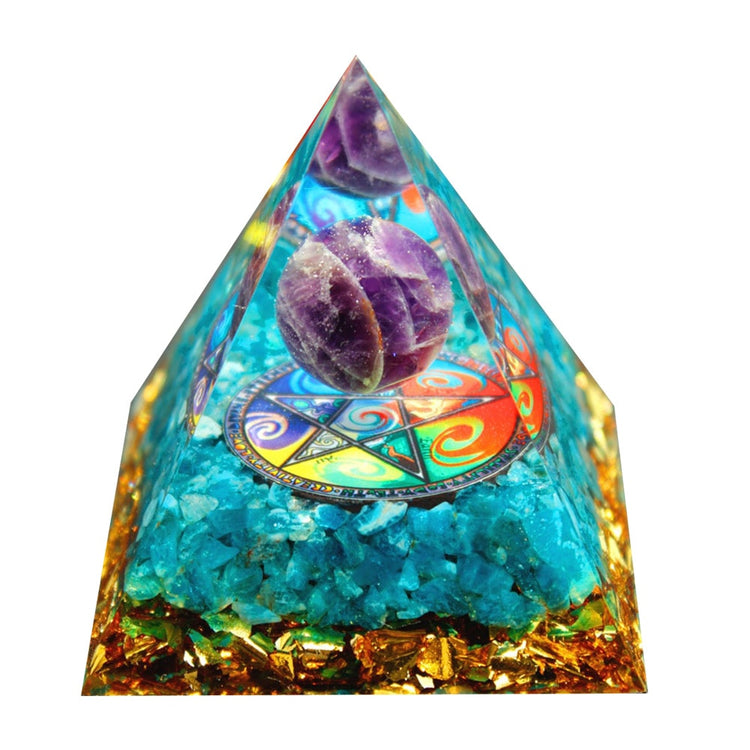 Pyramid Power Magic Orgone Energy Orgonite Meditation & Healing Crystals Reiki Chakra Good Luck Charm