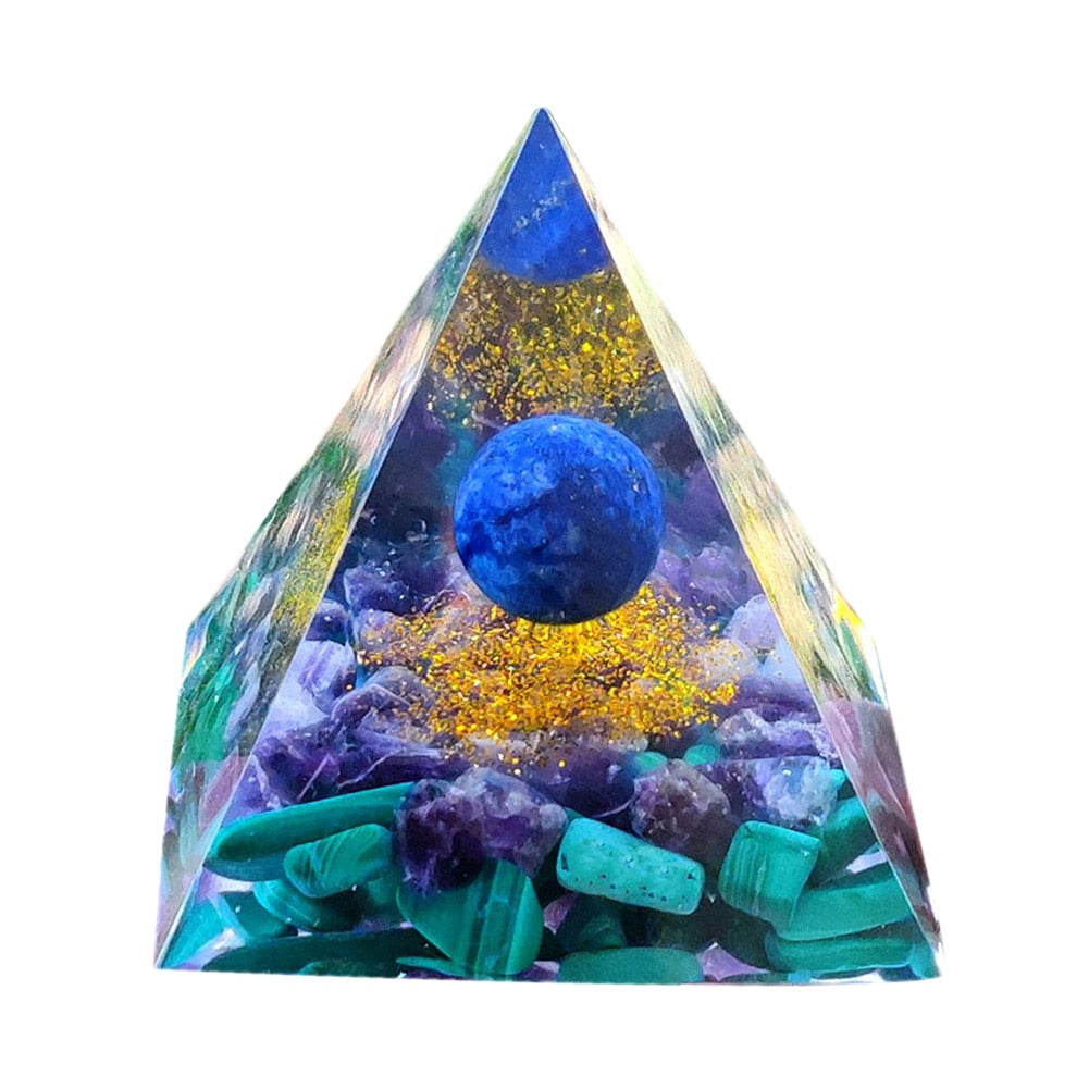 Pyramid Power Magic Orgone Energy Orgonite Meditation & Healing Crystals Reiki Chakra Good Luck Charm