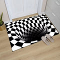 Optical Illusion 3D Vortex Rugs Trippy Home Floor Mats