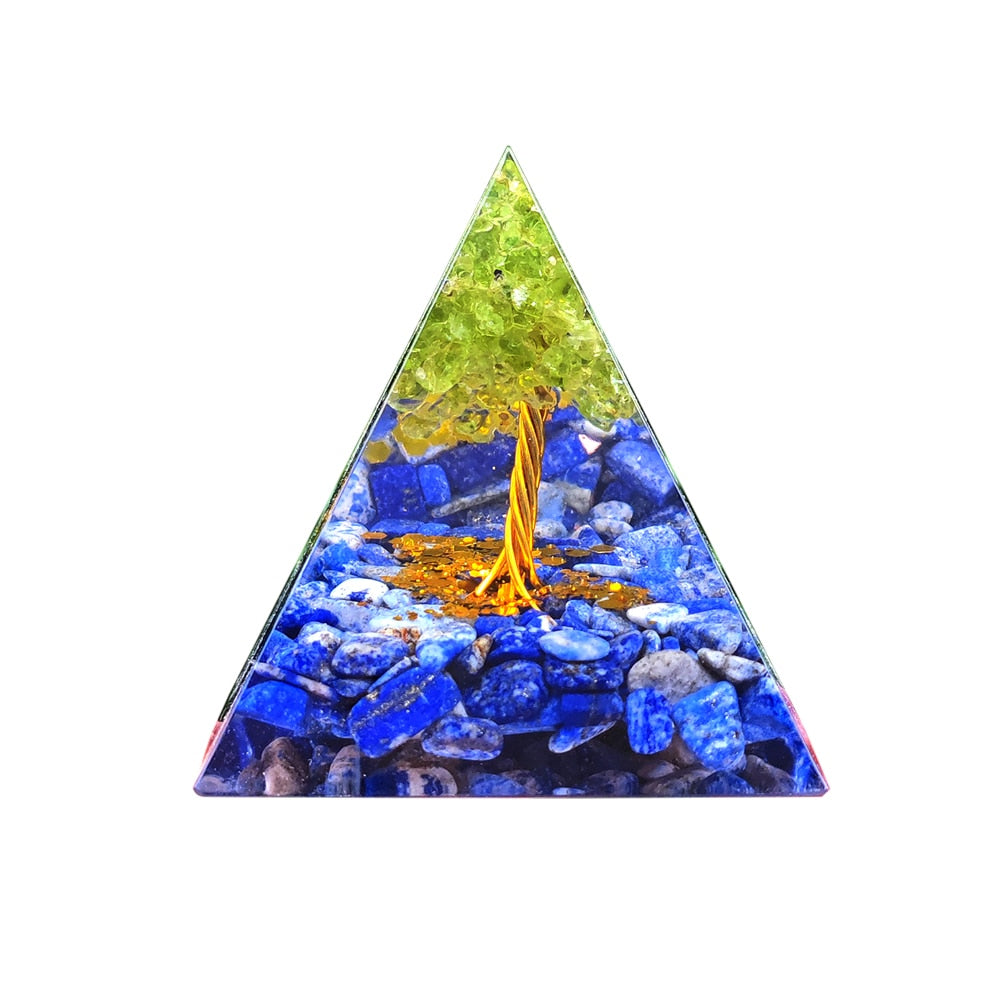 Pyramid Power Magic Orgone Energy Orgonite Meditation & Healing Crystals Reiki Chakra Good Luck Charm