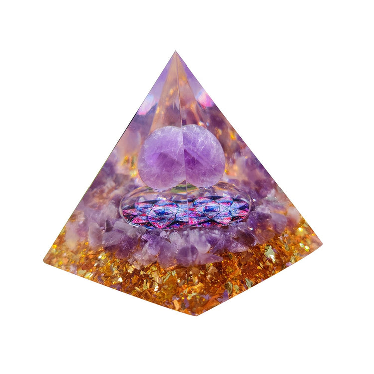 Pyramid Power Magic Orgone Energy Orgonite Meditation & Healing Crystals Reiki Chakra Good Luck Charm