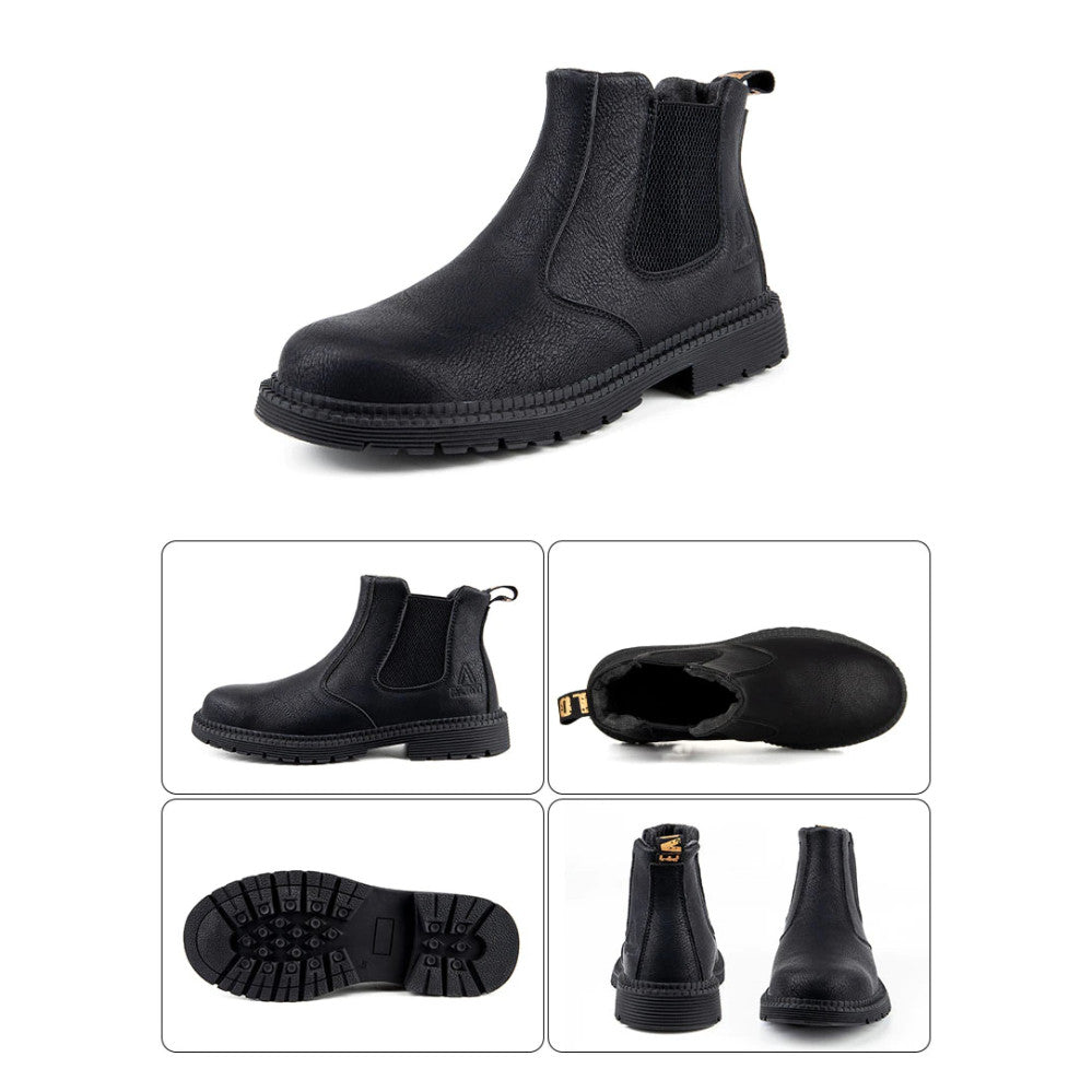 Safety Work Boots Steel-Capped Toes With Anti-Puncture Soles