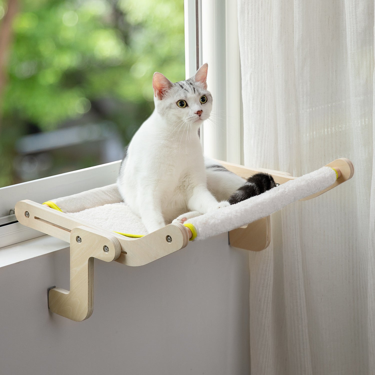 Cat Hanging Bed Perch Window Viewing Shelf For Cats