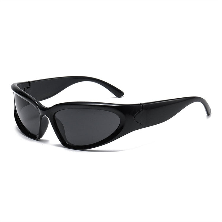 Punk-Style Sports Wrap-Around Unisex Sunglasses Full Cover Shades