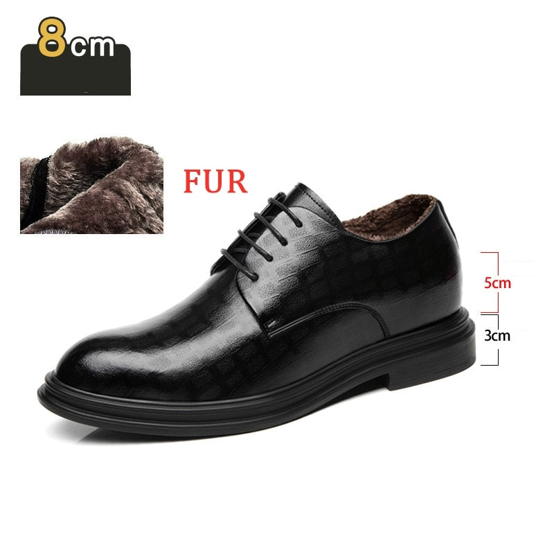 Business Dress Formal Men's Shoes Elevator Heightening Instantly Boost Tall Height 3cm / 8cm