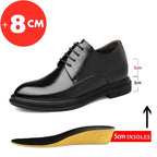 Platform Business Dress Formal Shoes Elevator Height Boosting 6cm 8cm