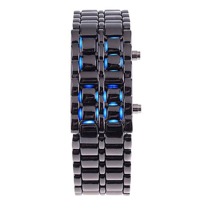 LED Display Lava Digital Watch Japanese Samurai Inspired