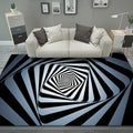 Optical Illusion 3D Vortex Rugs Trippy Home Floor Mats