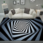 Trippy Optical Illusion 3D Vortex Mat Printed Rug Home Floor Carpet