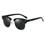 Semi Rimless Sunglasses Vintage Hollywood Design