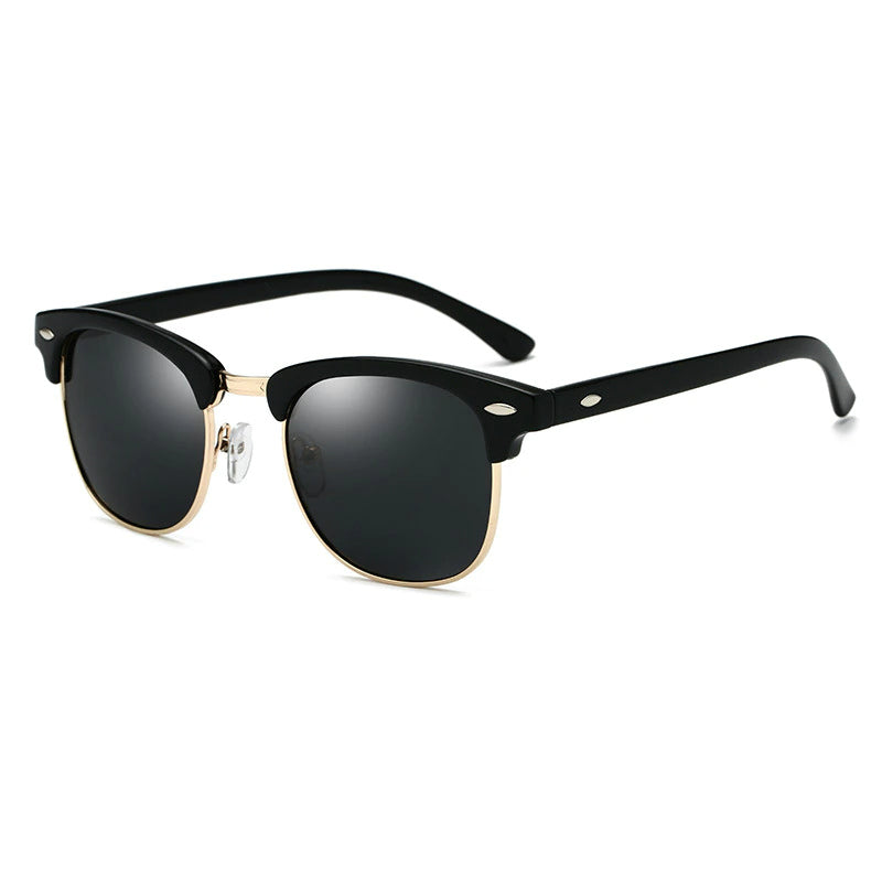 Semi Rimless Sunglasses Vintage Hollywood Design